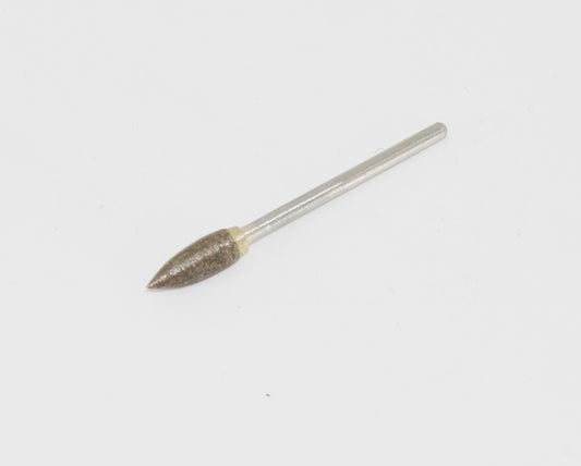 H008 4–7mm Sintered Diamond Flame Shape Burr (3mm Shank) – Long-Lasting for Detail Stone & Glass Carving
